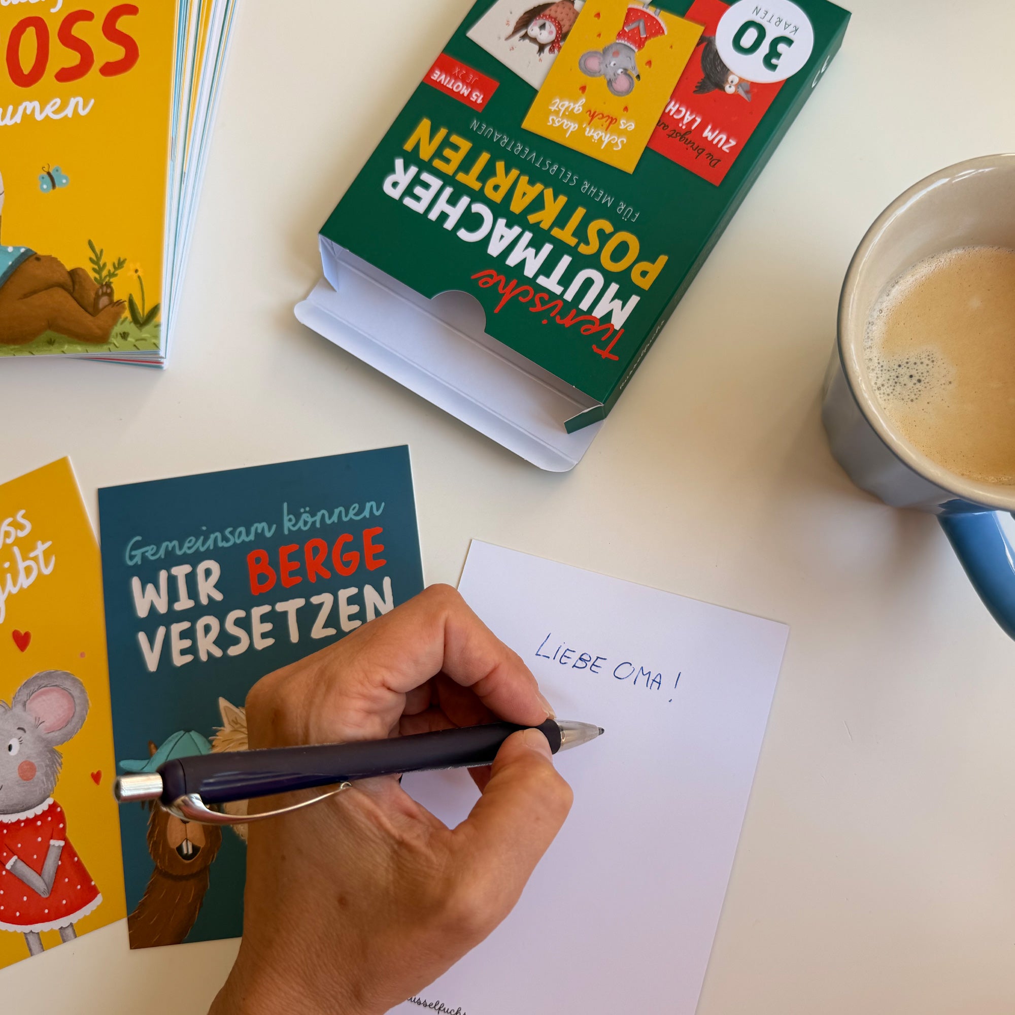 Tierische Mutmacher-Postkarten 2 | 30 Karten (15 Motive - jede Karte doppelt)