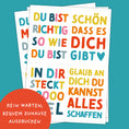 Bild in Galerie-Betrachter laden, Mutmacher-Karten Weiß Digital Download – Vorschau 2, Motivationskarten in weißer Variante für Kinder
