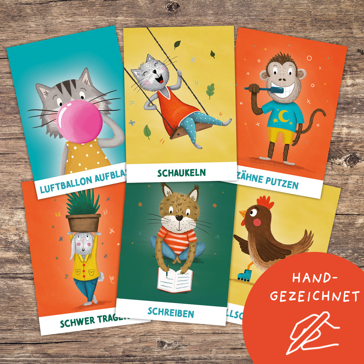 Pantomimekarten für Kinder – 40 Begriffe zum Ausdrucken | PDF Download