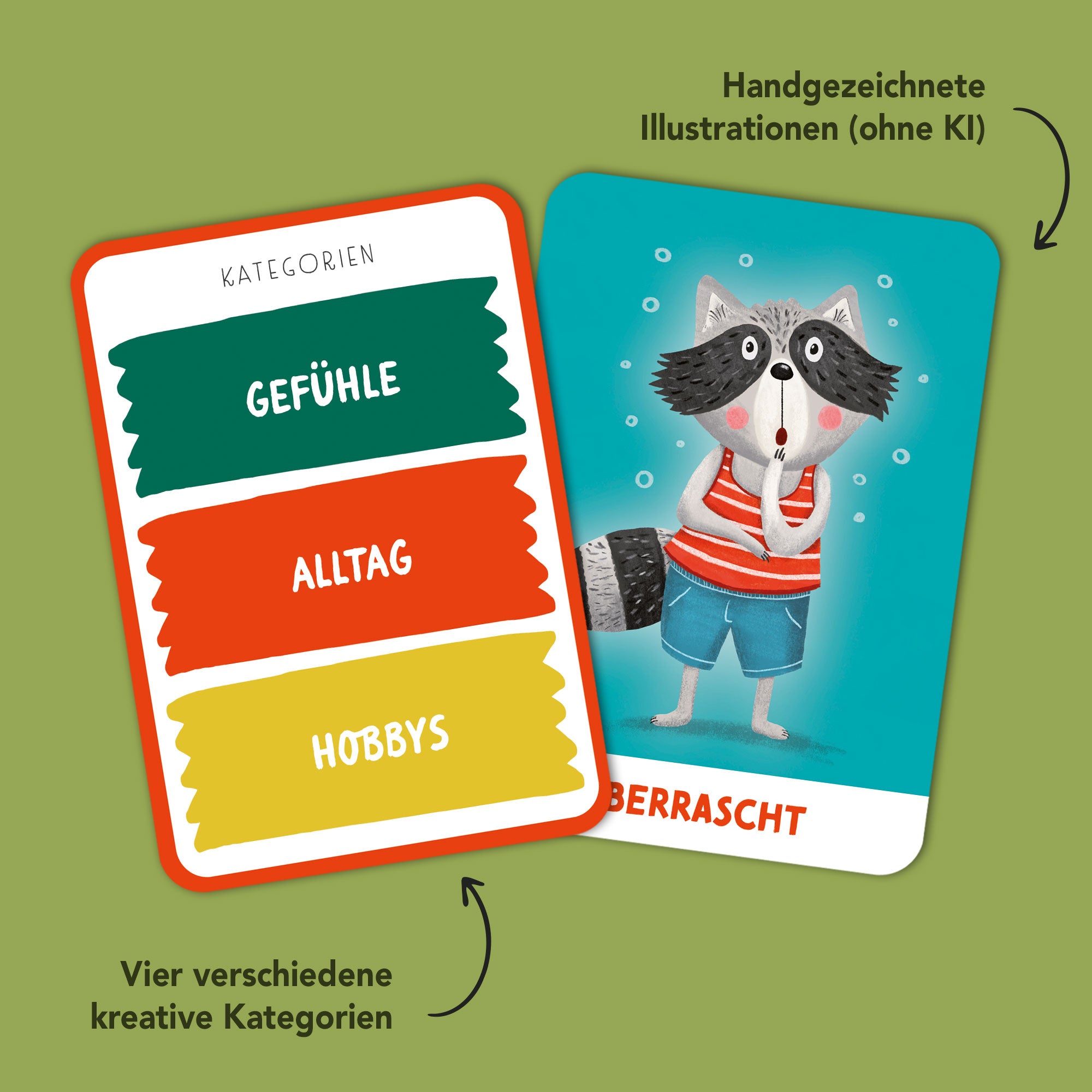 Pantomime-Karten für Kinder