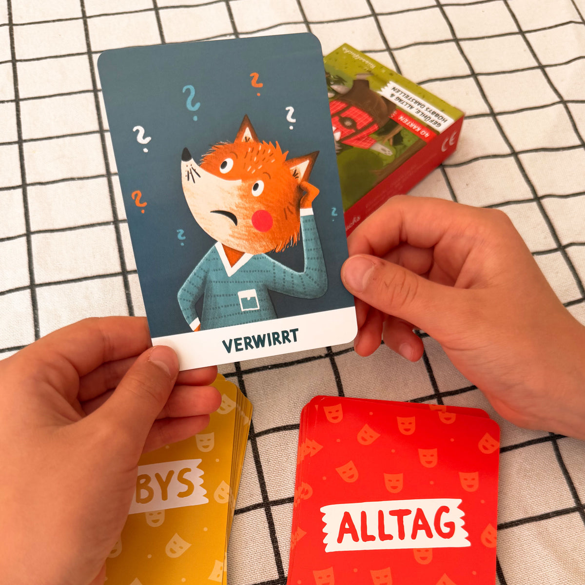 Pantomimekarten für Kinder – Kartenset von Rüsselfuchs