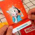 Bild in Galerie-Betrachter laden, Pantomimekarten für Kinder – Kartenset von Rüsselfuchs Karte Telefonieren

