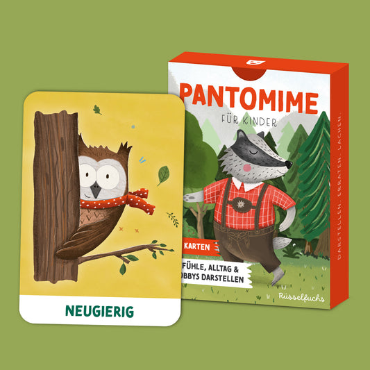 Pantomime-Karten für Kinder