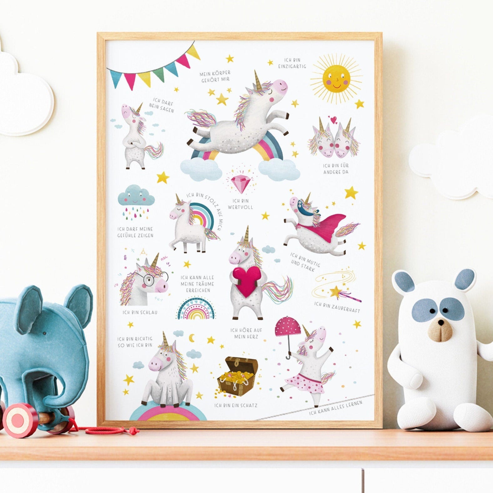 Affirmationsposter Einhorn | PDF Download