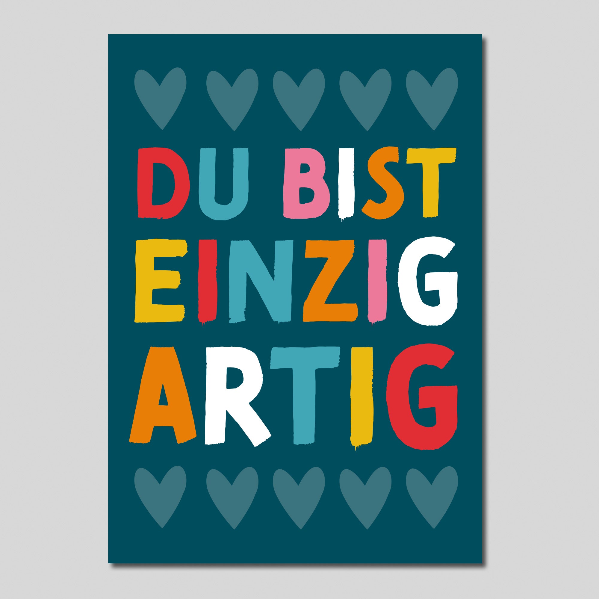 Mutmacher-Postkarte "Du bist einzigartig"