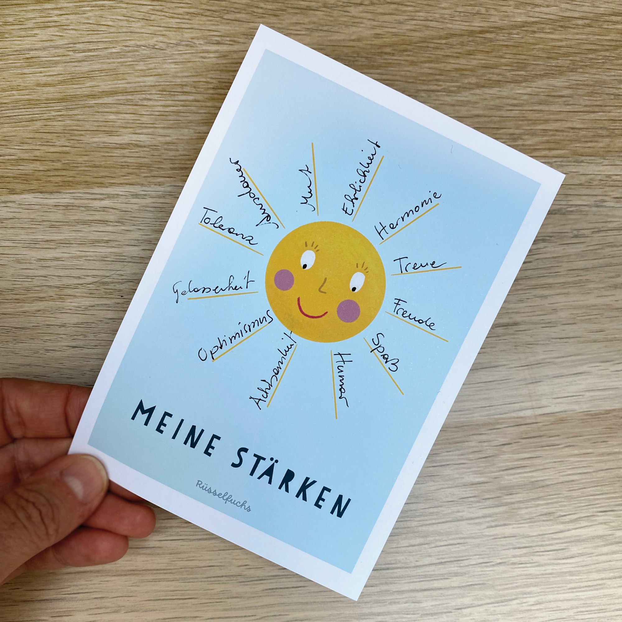 Stärkensonne „Meine Stärken“ – Arbeitsblatt | PDF Download