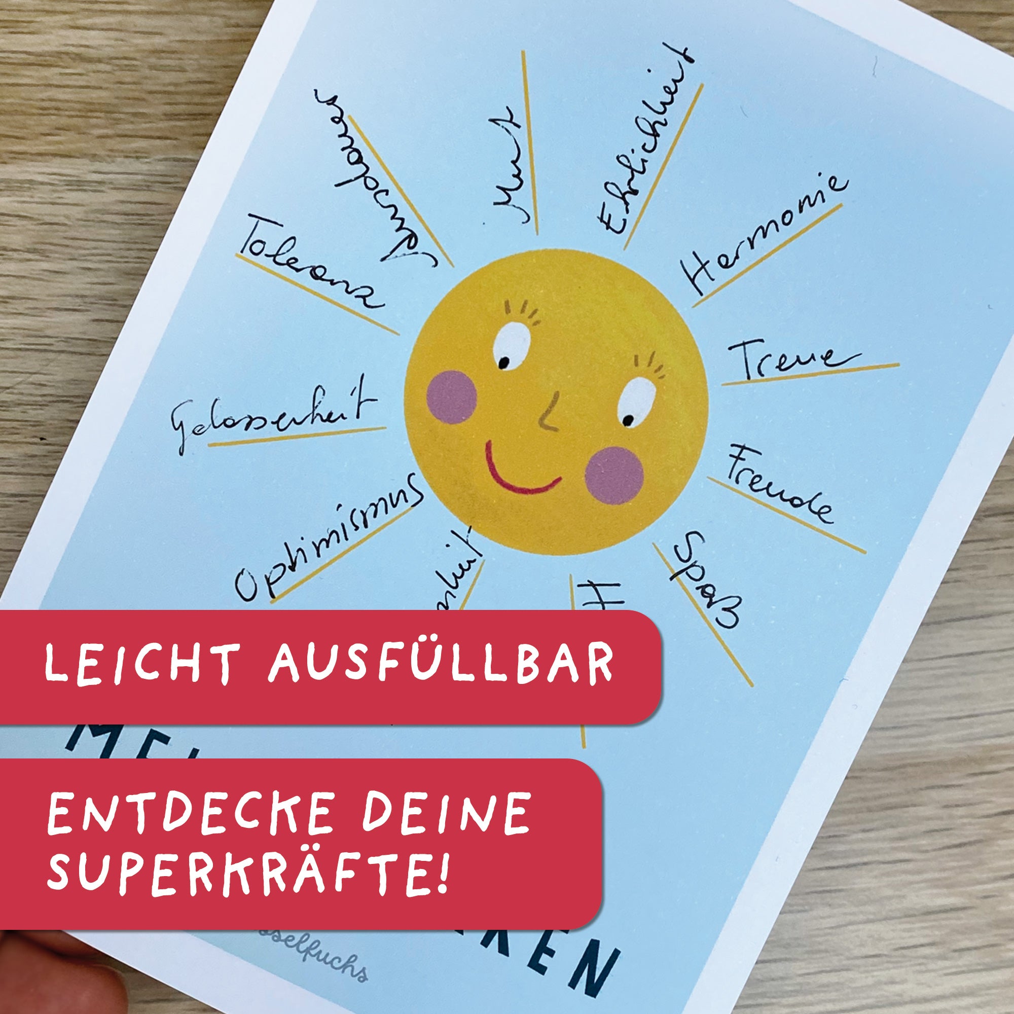 Stärkensonne „Meine Stärken“ – Arbeitsblatt | PDF Download