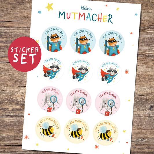 Kleine Mutmacher | Sticker mit Affirmationen