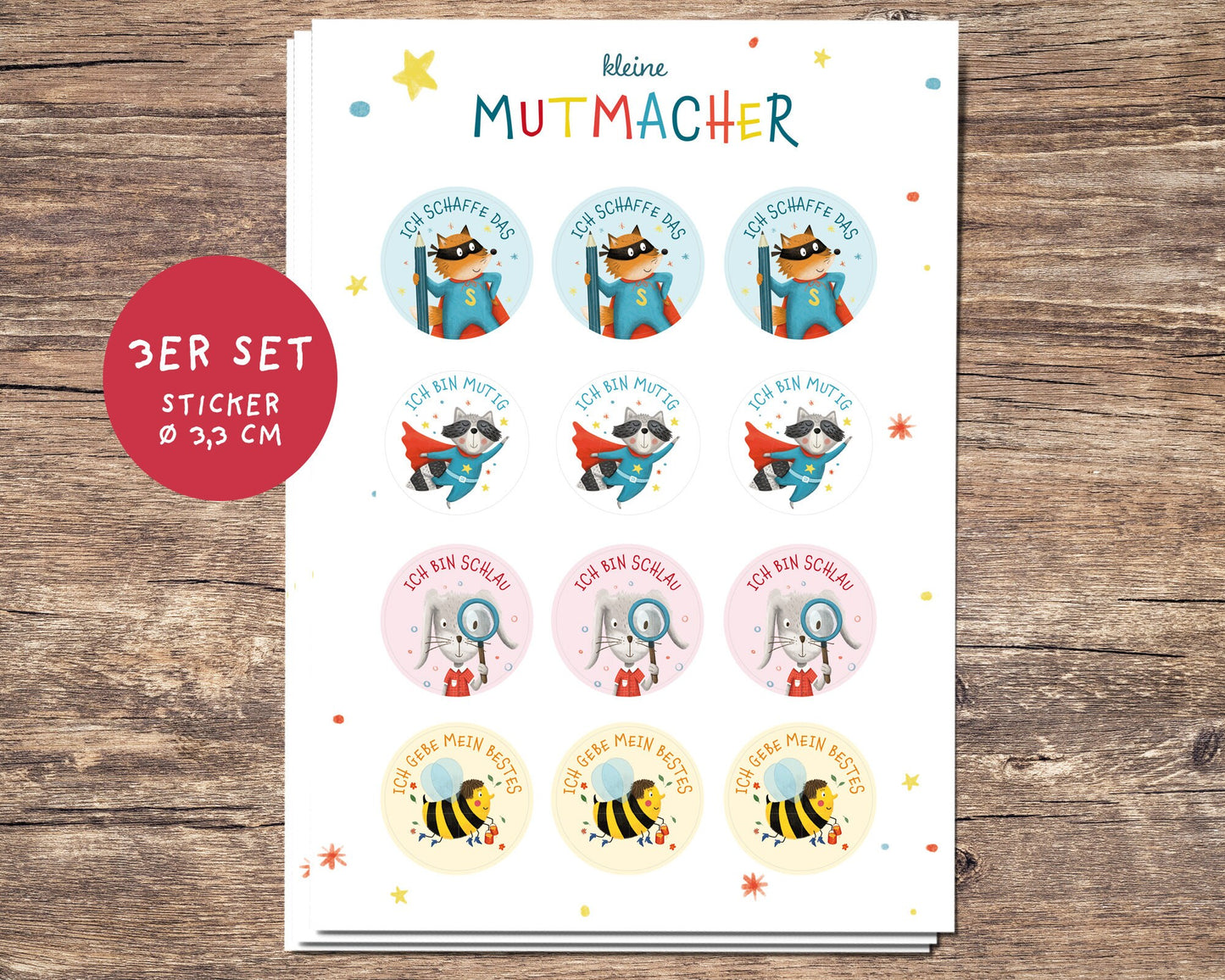 Kleine Mutmacher | Sticker mit Affirmationen