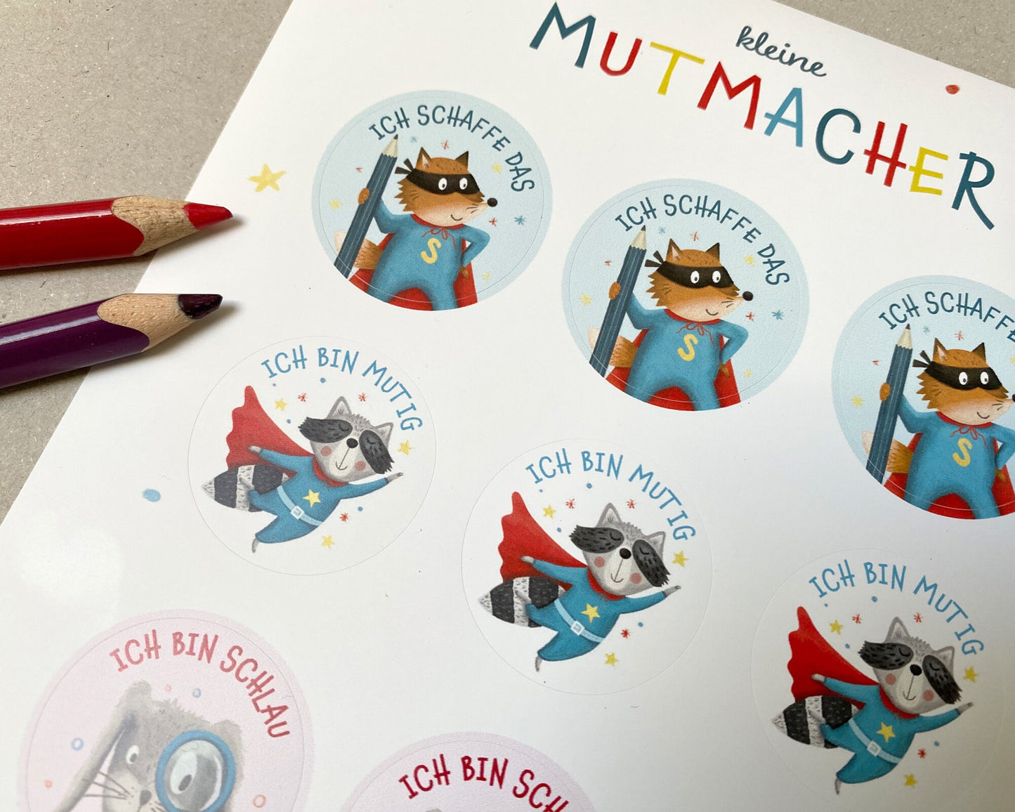 Kleine Mutmacher | Sticker mit Affirmationen