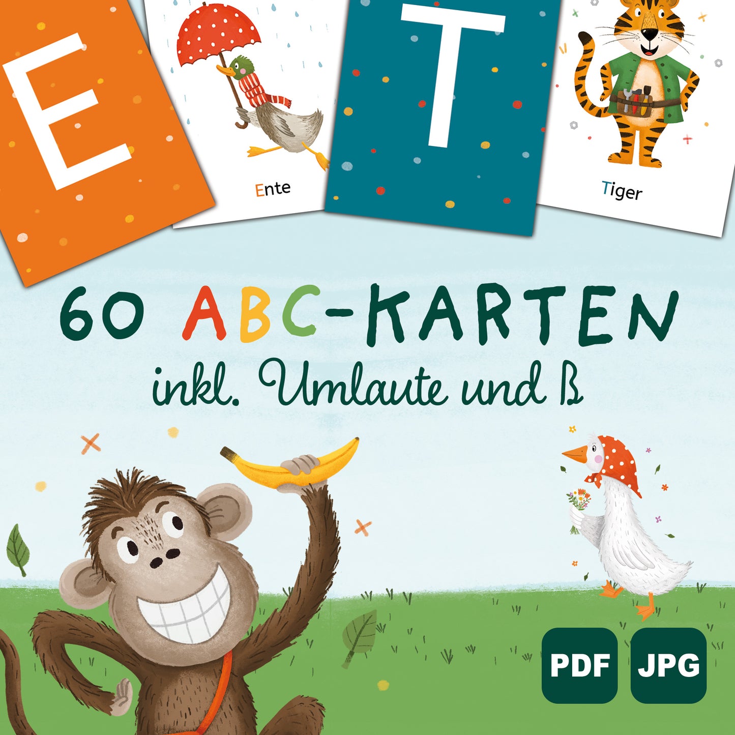 60 ABC-Karten zum Ausdrucken | PDF Download