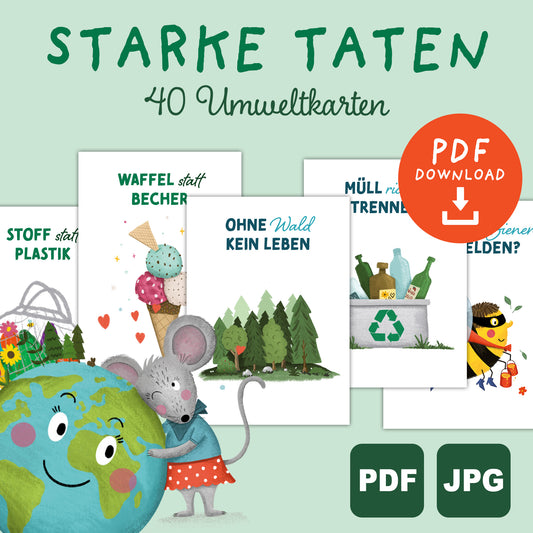 Starke Taten – Umweltkarten für Kinder | PDF Download