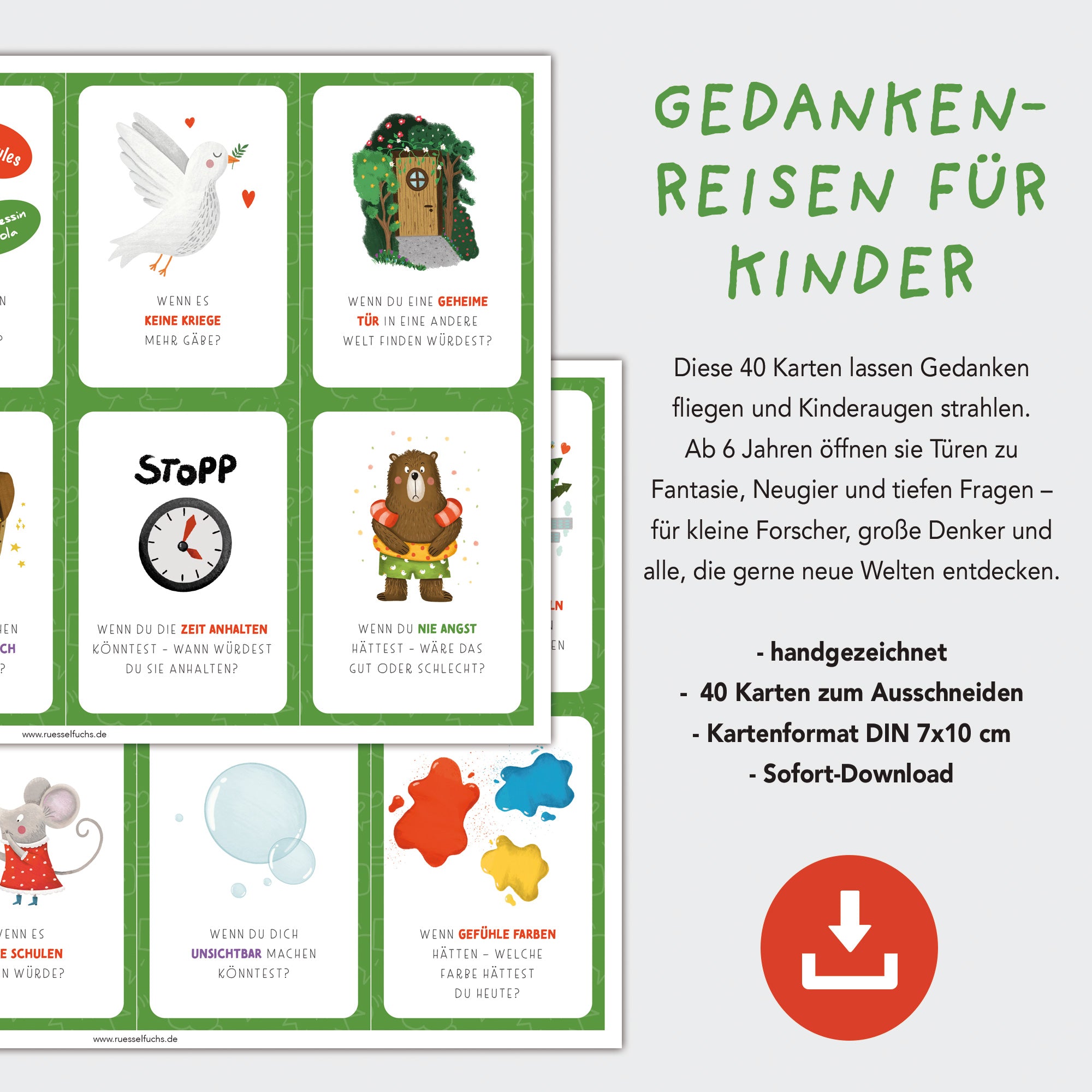 Was wäre wenn …? – Kartenspiel für Kinder | PDF Download