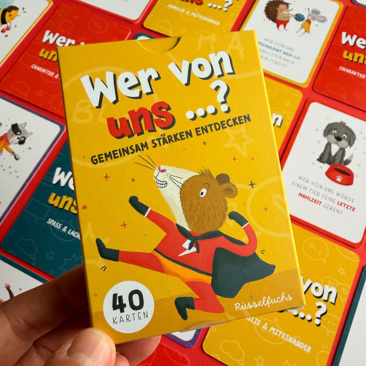 Wer von uns...? – Fragespiel für Kinder & Familien