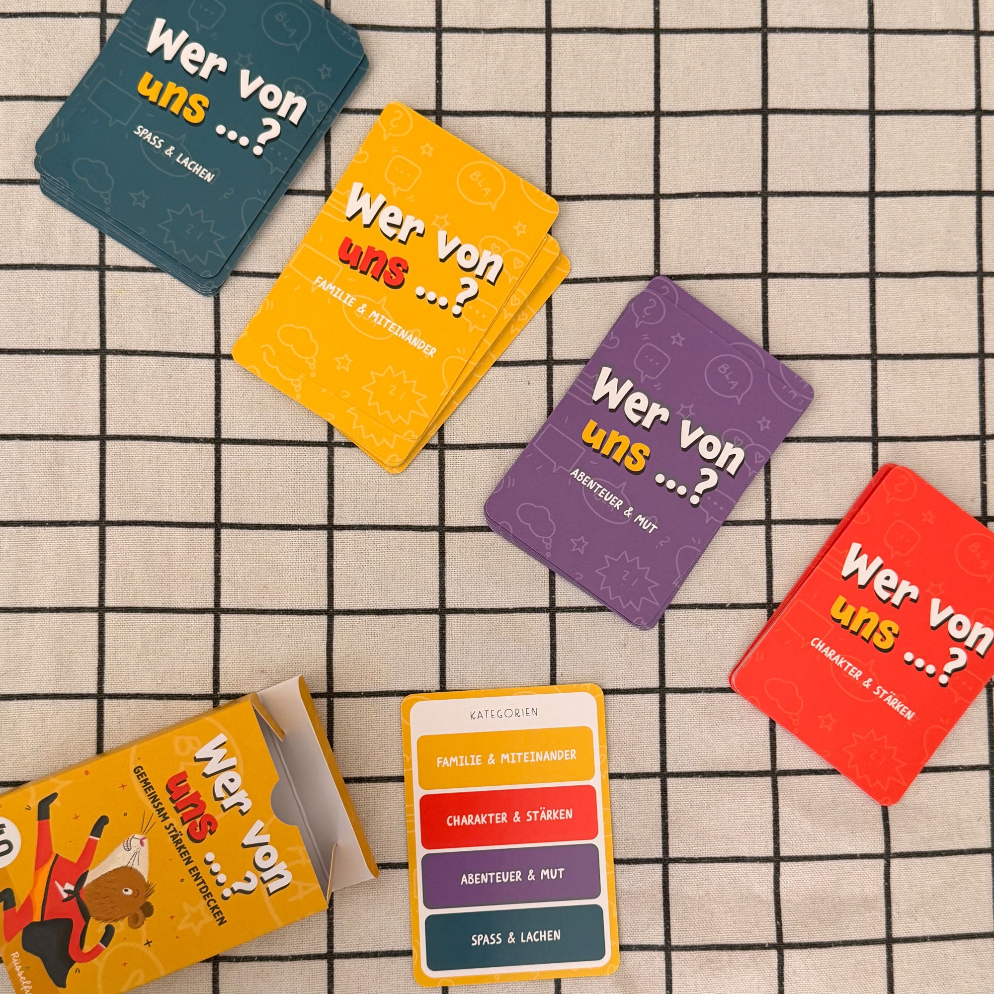 Wer von uns...? – Fragespiel für Kinder & Familien