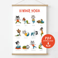 Bild in Galerie-Betrachter laden, kinder yoga poster katzen
